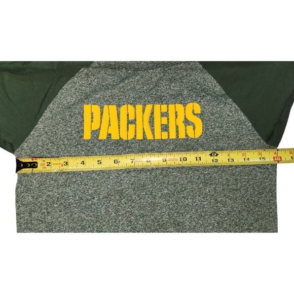 Green Bay Packers 3/4 Sleeve Raglan T-Shirt By Nike NFL Team Apparel Size Small - Picture 4 of 5